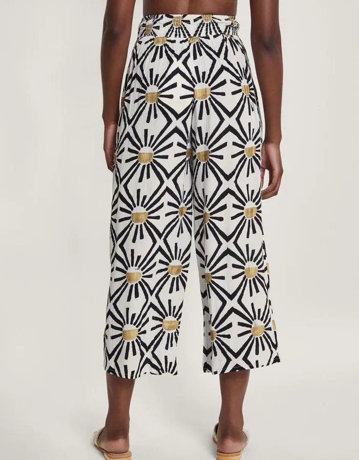 Monsoon Zamora Geometric Trousers White Women Beachwear and Swimwear Monsoon Zamora Geometric Trousers White Women Beachwear and Swimwear