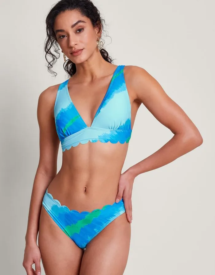 Monsoon Zifia Bikini Top Blue Women Beachwear and Swimwear