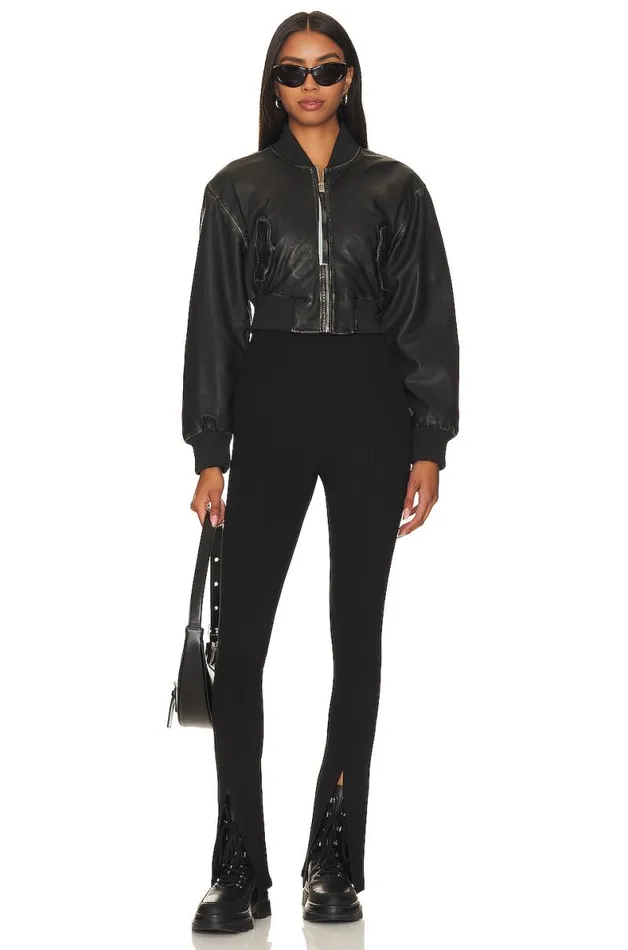 Montrose Split Hem Pant Black Women Lovers and Friends Pants