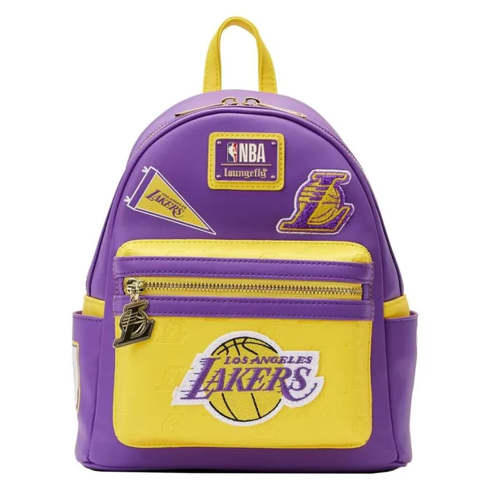 NBA Los Angeles Lakers Patch Icons Mini Backpack Unisex Loungefly Backpacks