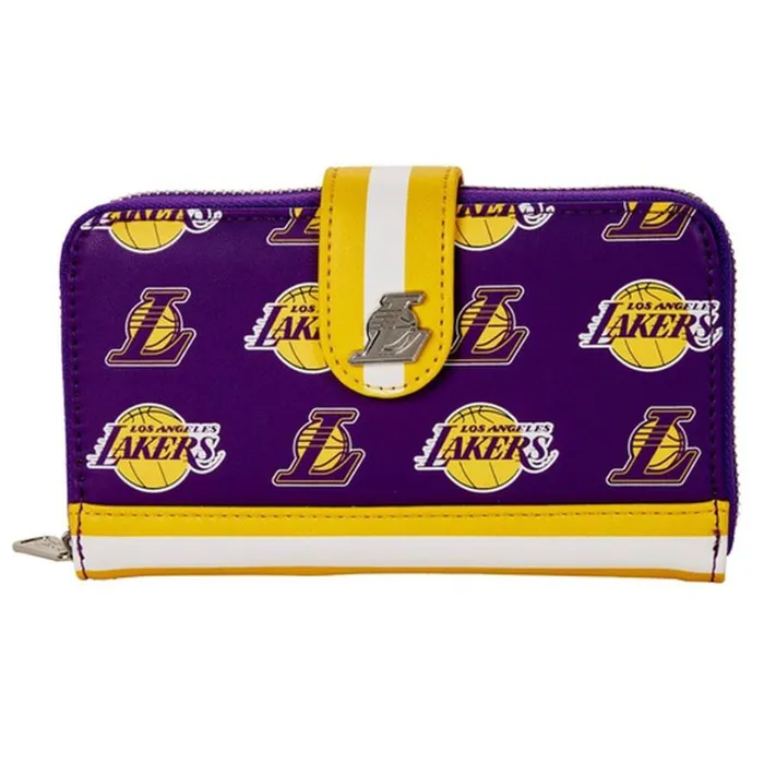NBA Los Angeles Lakers Zip Around Wallet Unisex Loungefly Bags and Wallets
