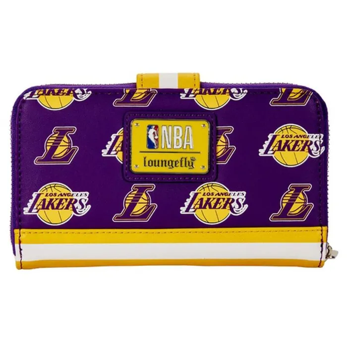 NBA Los Angeles Lakers Zip Around Wallet Unisex Loungefly Bags and Wallets
