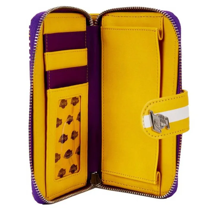 NBA Los Angeles Lakers Zip Around Wallet Unisex Loungefly Bags and Wallets