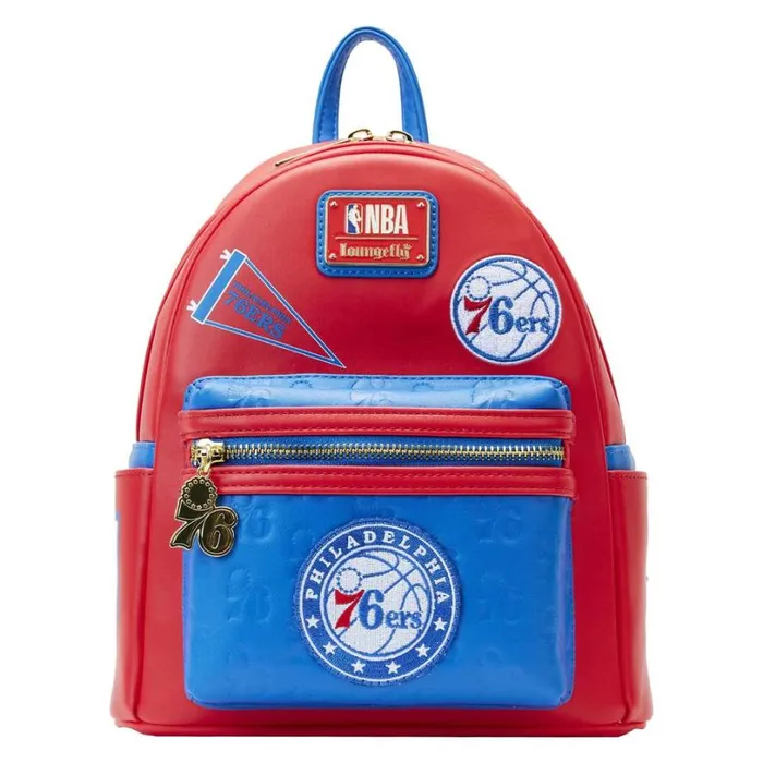 NBA Philadelphia 76ers Patch Icons Mini Backpack Unisex Loungefly Backpacks