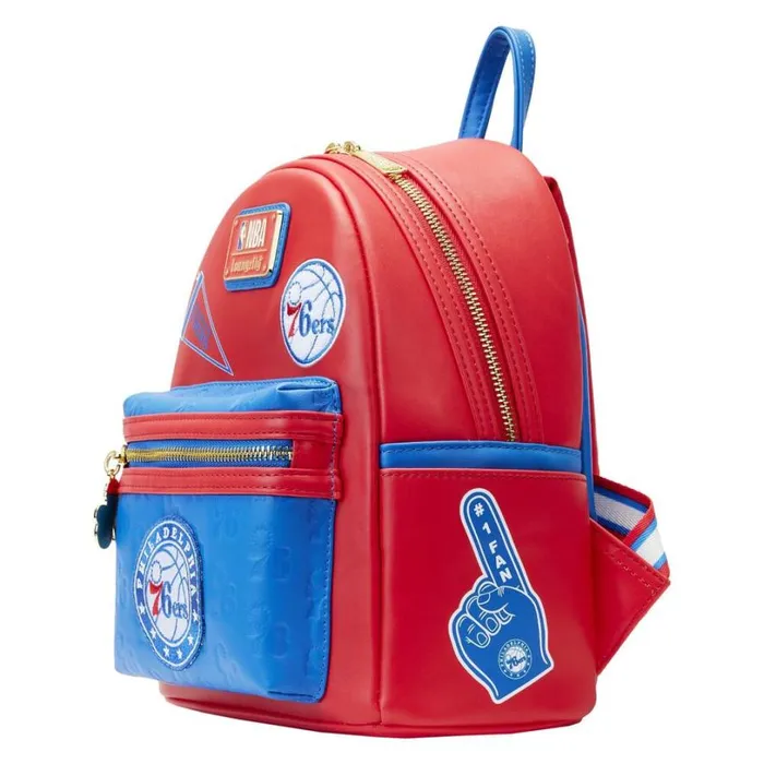 NBA Philadelphia 76ers Patch Icons Mini Backpack Unisex Loungefly Backpacks
