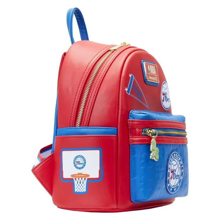 NBA Philadelphia 76ers Patch Icons Mini Backpack Unisex Loungefly Backpacks