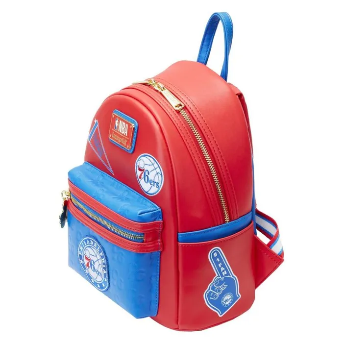 NBA Philadelphia 76ers Patch Icons Mini Backpack Unisex Loungefly Backpacks