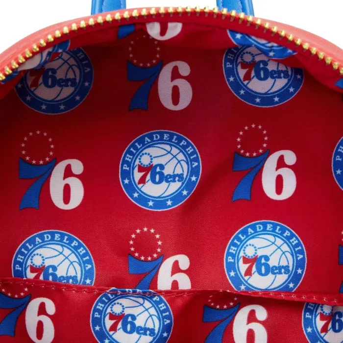 NBA Philadelphia 76ers Patch Icons Mini Backpack Unisex Loungefly Backpacks