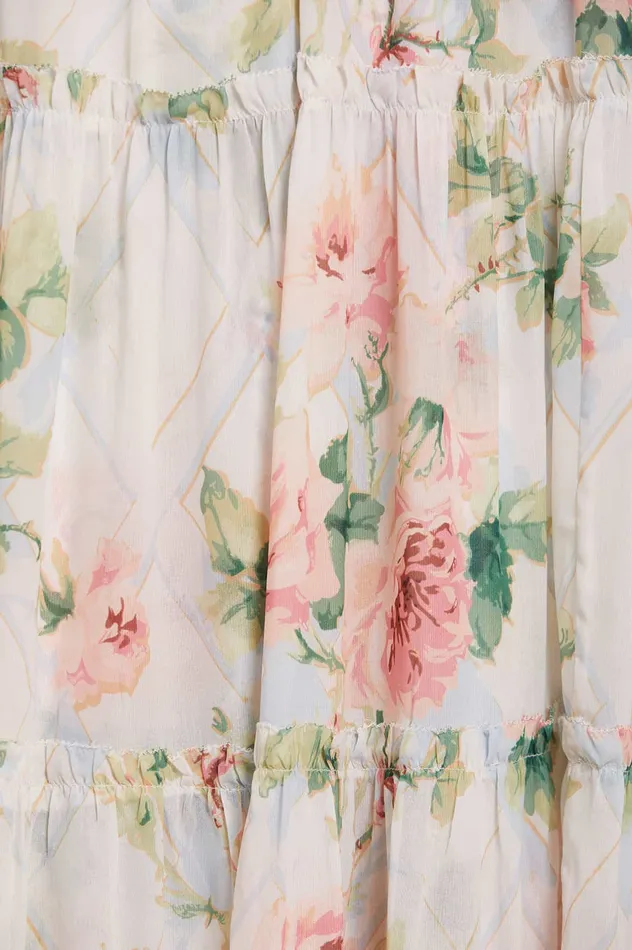 Needle and Thread Harlequin Rose Dora Chiffon Ankle Gown Multi Women Day Dresses Needle and Thread Harlequin Rose Dora Chiffon Ankle Gown Multi Women Day Dresses