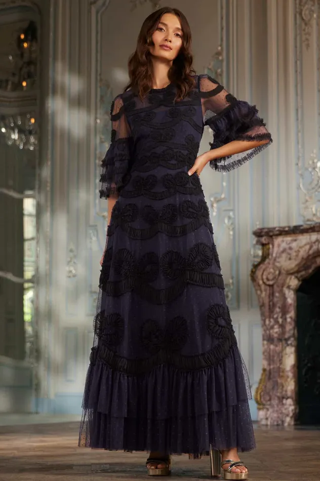 Needle and Thread Ingrid Gown Blue Women Evening Dresses