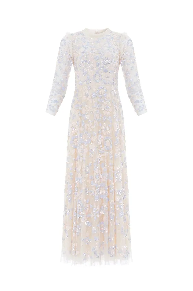 Needle and Thread Mary Rose Ankle Gown Blue Women Embellished Dresses