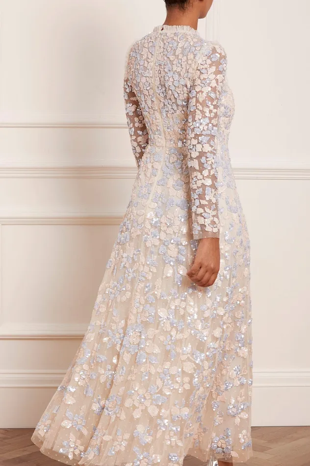 Needle and Thread Mary Rose Ankle Gown Blue Women Embellished Dresses
