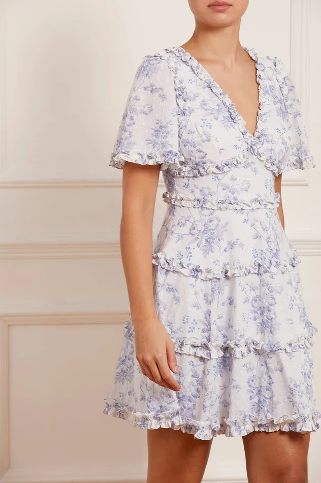 Needle and Thread Rambling Roses Cotton Micro Mini Dress Multi Women Printed Dresses Needle and Thread Rambling Roses Cotton Micro Mini Dress Multi Women Printed Dresses