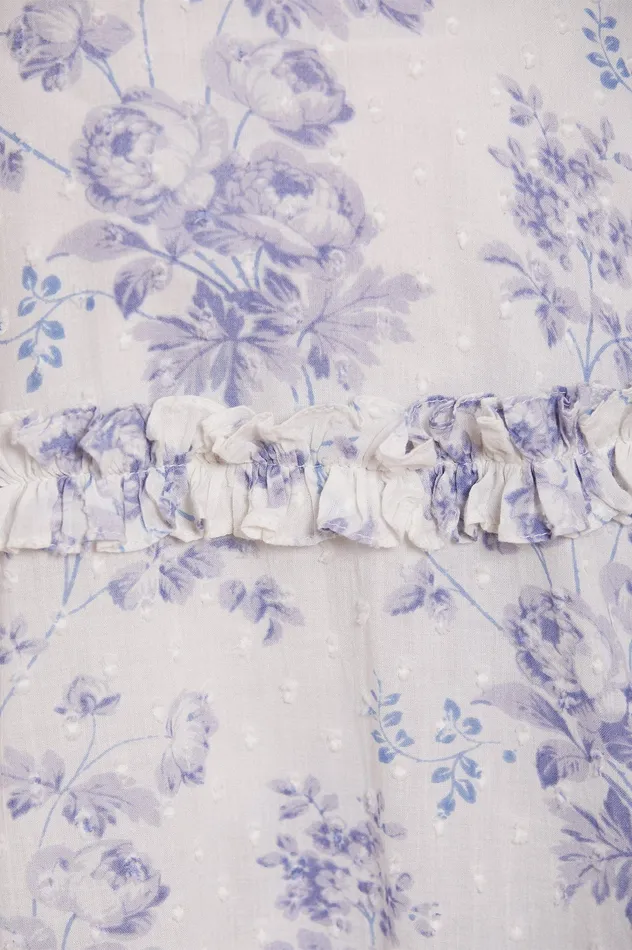 Needle and Thread Rambling Roses Cotton Micro Mini Dress Multi Women Printed Dresses