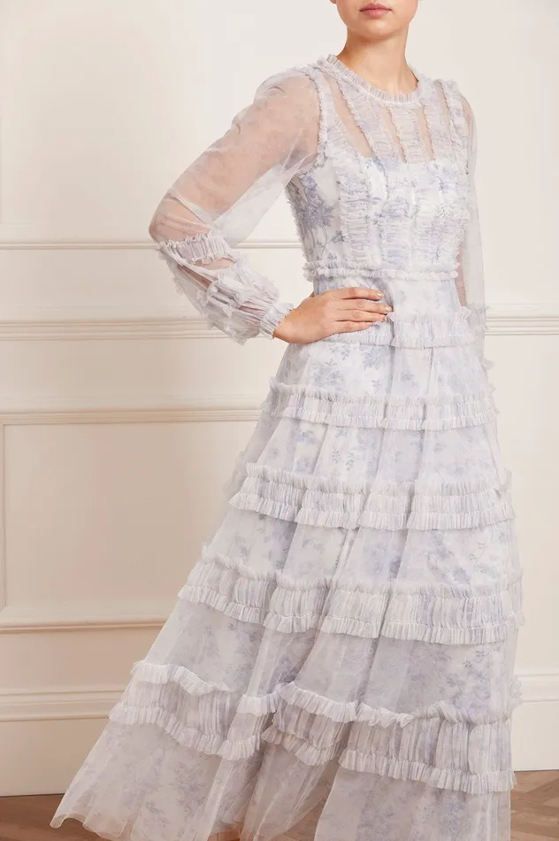 Needle and Thread Rambling Roses Gown Multi Women Printed Dresses