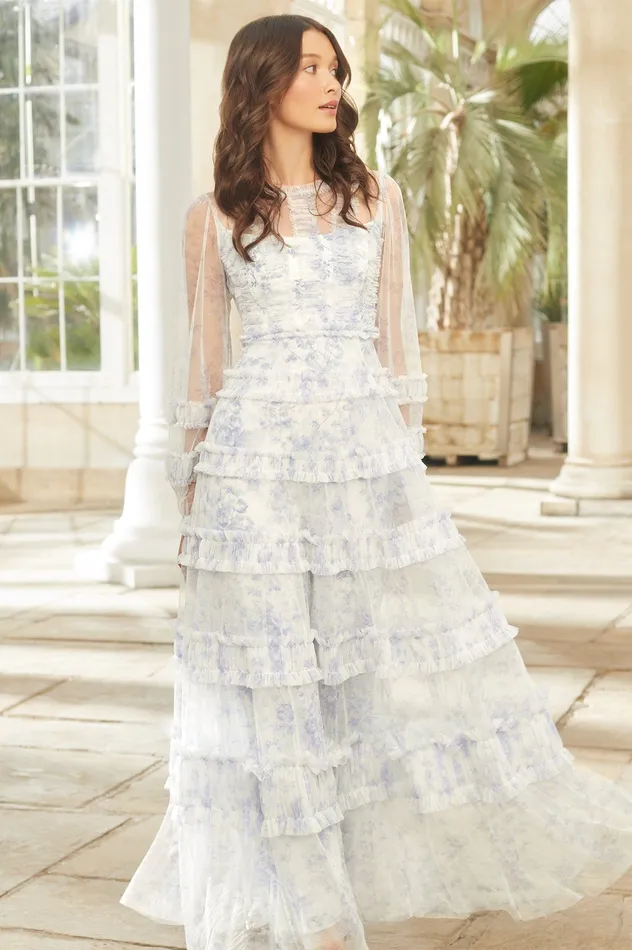 Needle and Thread Rambling Roses Gown Multi Women Printed Dresses