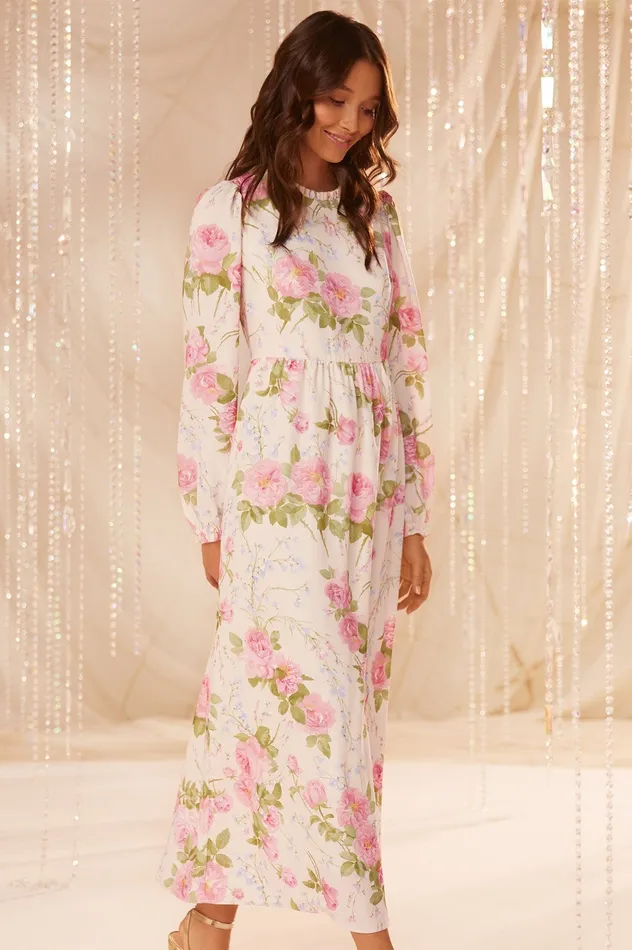 Needle and Thread Rose Bluebell Ankle Dress Multi Women Printed Dresses