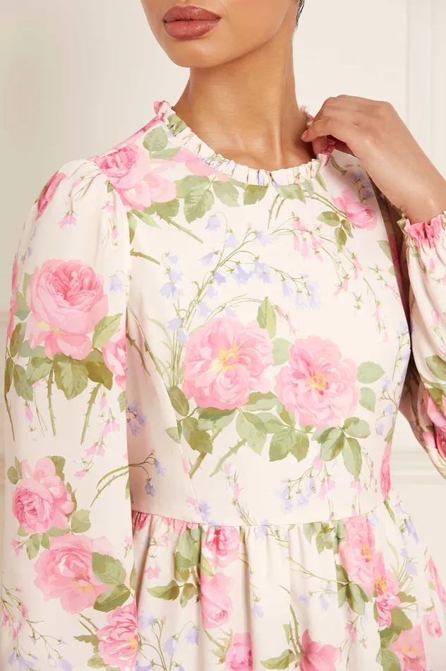 Needle and Thread Rose Bluebell Ankle Dress Multi Women Printed Dresses