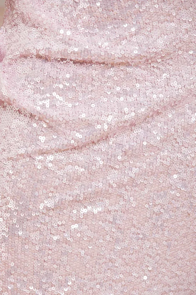 Needle and Thread Stellar Gloss Strapless Ankle Gown Pink Women Embellished Dresses