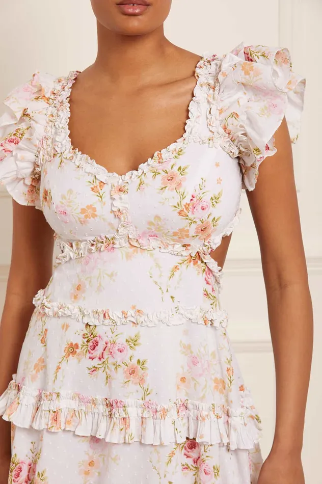 Needle and Thread Trailing Blooms Cotton Backless Ankle Gown Multi Women Printed Dresses Needle and Thread Trailing Blooms Cotton Backless Ankle Gown Multi Women Printed Dresses