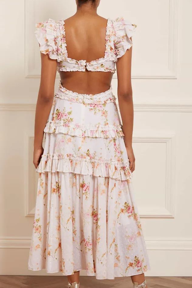 Needle and Thread Trailing Blooms Cotton Backless Ankle Gown Multi Women Printed Dresses Needle and Thread Trailing Blooms Cotton Backless Ankle Gown Multi Women Printed Dresses