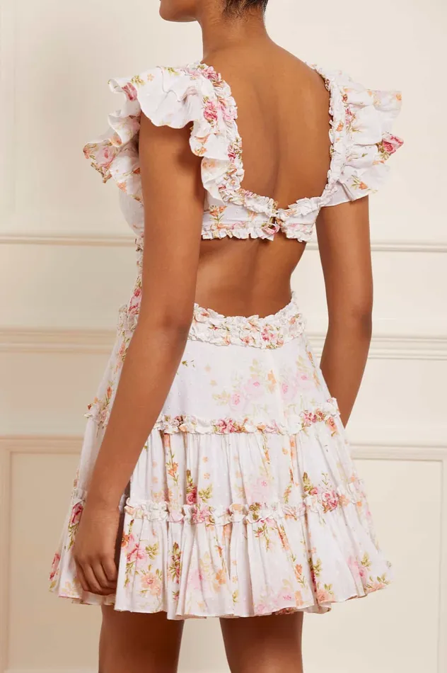 Needle and Thread Trailing Blooms Cotton Backless Micro Mini Dress Multi Women Printed Dresses Needle and Thread Trailing Blooms Cotton Backless Micro Mini Dress Multi Women Printed Dresses