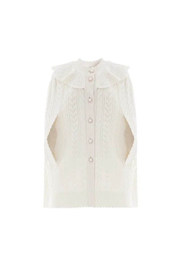 Needle and Thread Victoriana Cape Champagne Women Exclusives
