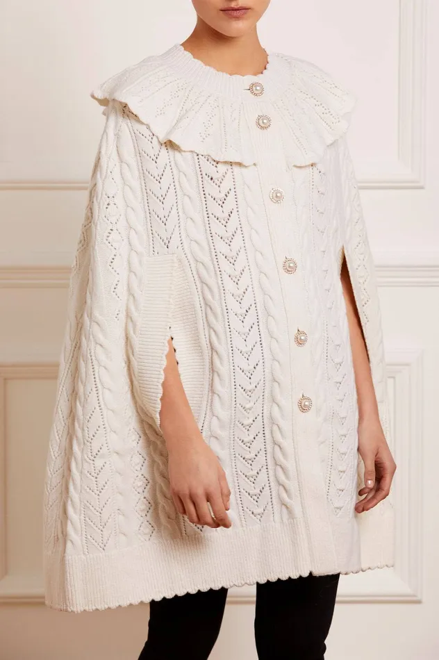 Needle and Thread Victoriana Cape Champagne Women Exclusives