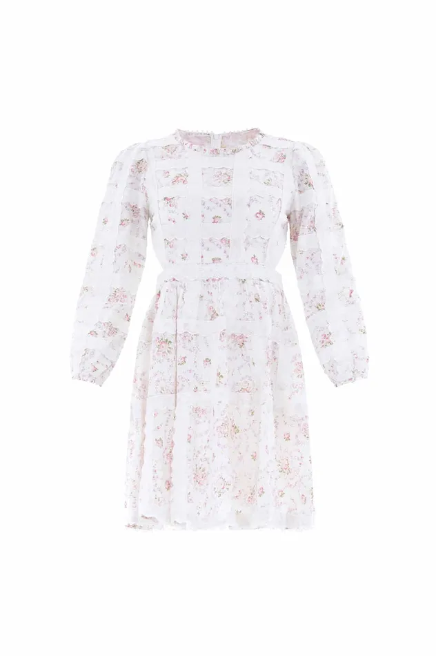 Needle and Thread Vintage Ditsy Sophia Long Sleeve Micro Mini Dress Multi Women Day Dresses Needle and Thread Vintage Ditsy Sophia Long Sleeve Micro Mini Dress Multi Women Day Dresses