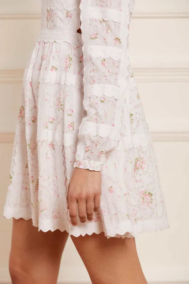 Needle and Thread Vintage Ditsy Sophia Long Sleeve Micro Mini Dress Multi Women Day Dresses Needle and Thread Vintage Ditsy Sophia Long Sleeve Micro Mini Dress Multi Women Day Dresses