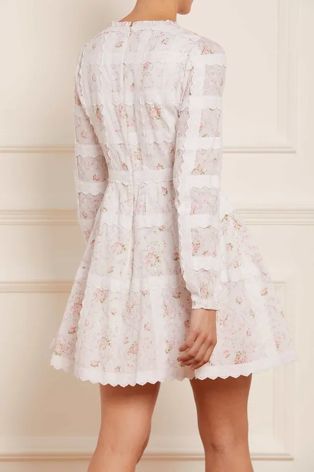 Needle and Thread Vintage Ditsy Sophia Long Sleeve Micro Mini Dress Multi Women Day Dresses Needle and Thread Vintage Ditsy Sophia Long Sleeve Micro Mini Dress Multi Women Day Dresses