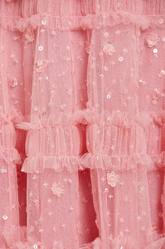 Needle and Thread Violet Shimmer Ankle Gown Pink Women Embellished Dresses Needle and Thread Violet Shimmer Ankle Gown Pink Women Embellished Dresses