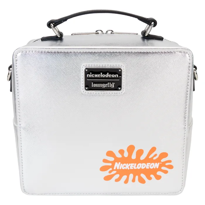 Nickelodeon Retro TV Triple Lenticular Crossbody Bag With Coin Bag Unisex Loungefly Bags and Wallets