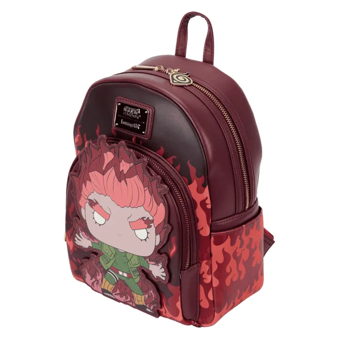 NYCC Limited Edition Naruto Shippuden Might Guy Eight Inner Gates Pop and Bag Bundle Unisex Loungefly Backpacks