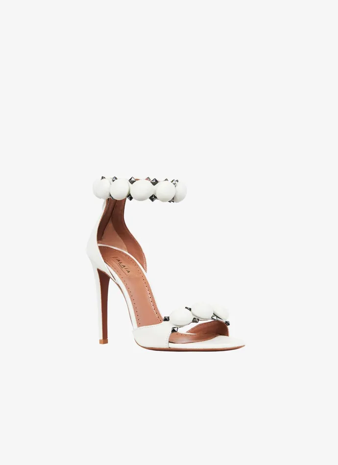 Off White Bombe Sandals In Calfskin Women Alaa Sandals Off White Bombe Sandals In Calfskin Women Alaa Sandals