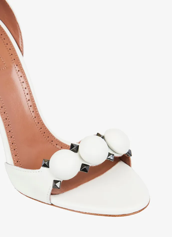 Off White Bombe Sandals In Calfskin Women Alaa Sandals Off White Bombe Sandals In Calfskin Women Alaa Sandals