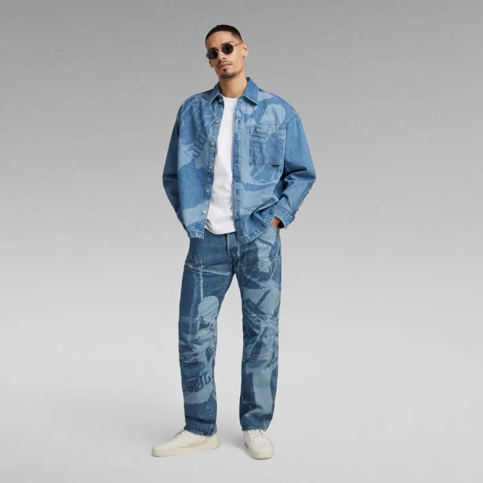 Overshirts Men GStar RAW Unisex Oversized Boxy Fit Overshirt Laser Gspin
