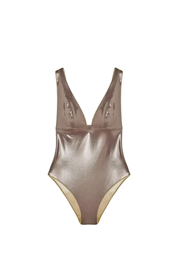Pain De Sucre Onepiece Swimsuits Women Nil Gold