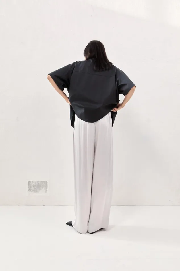 Pants Women VRG GRL Merci Satin Pants Silver Pants Women VRG GRL Merci Satin Pants Silver
