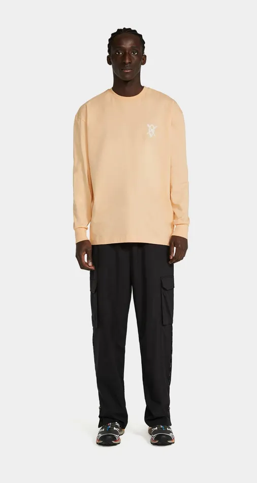 Peach Quartz Orange Remmao Longsleeve TShirt Men Daily Paper Longsleeves