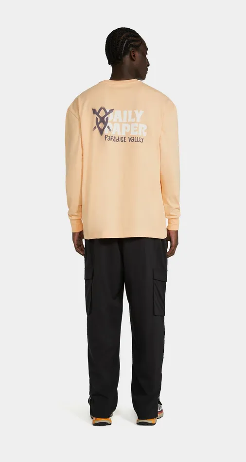 Peach Quartz Orange Remmao Longsleeve TShirt Men Daily Paper Longsleeves