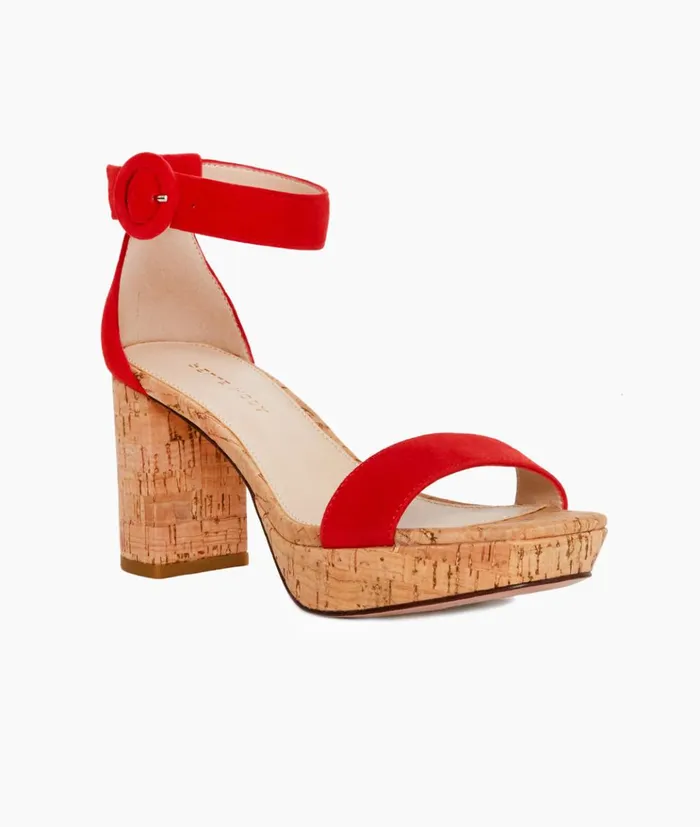 Pelle Moda Amari Platform 8211 Flame Flame Kid Suede Women Platforms