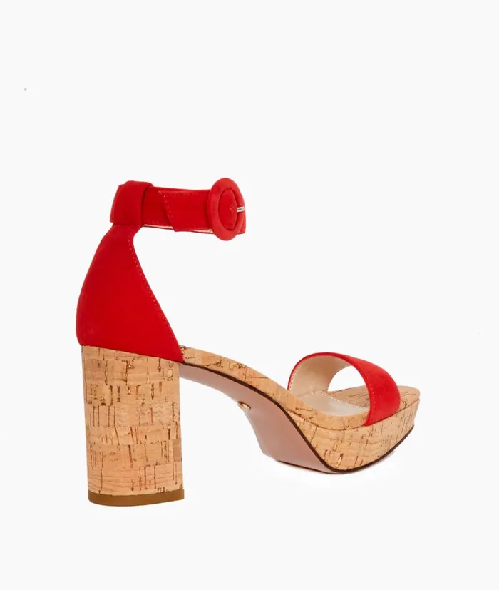 Pelle Moda Amari Platform 8211 Flame Flame Kid Suede Women Platforms