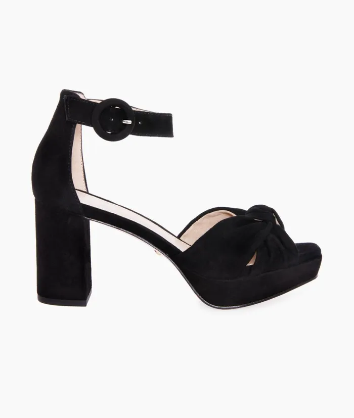 Pelle Moda Anesa Platform 8211 Black Black Kid Suede Women Platforms