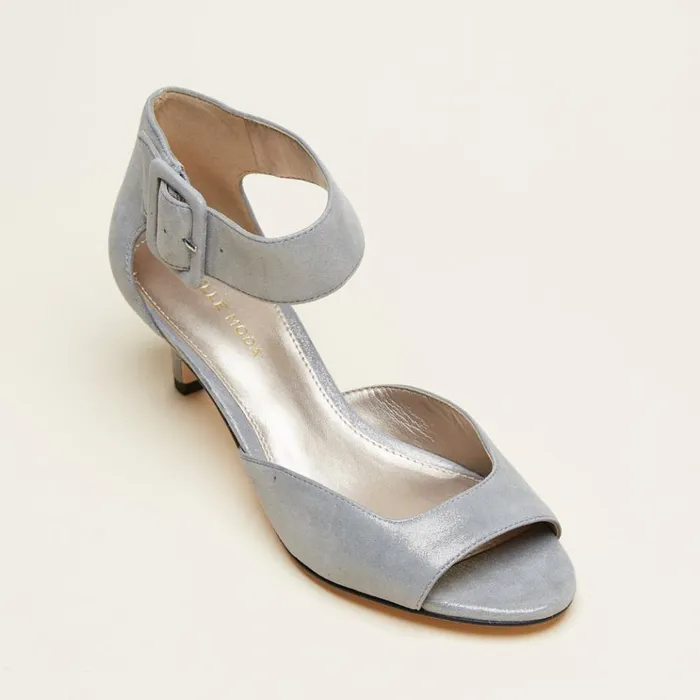 Pelle Moda Berlin Low Heel 8211 Pewter Pewter Shimmer Suede Women Low Heels Pelle Moda Berlin Low Heel 8211 Pewter Pewter Shimmer Suede Women Low Heels