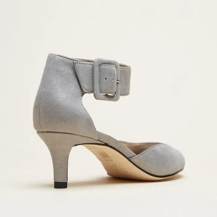 Pelle Moda Berlin Low Heel 8211 Pewter Pewter Shimmer Suede Women Low Heels Pelle Moda Berlin Low Heel 8211 Pewter Pewter Shimmer Suede Women Low Heels
