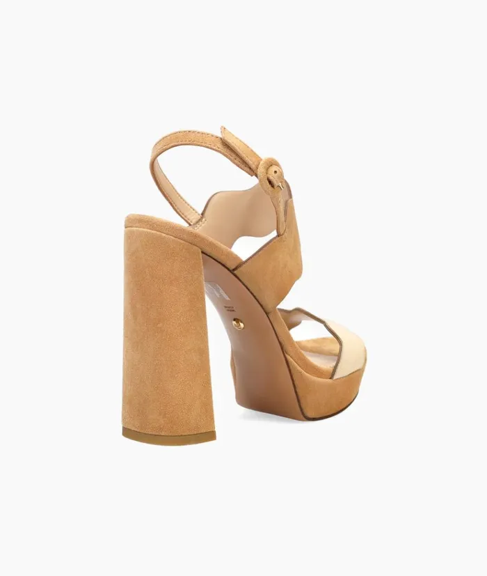 Pelle Moda Gavi Platform 8211 LatteBeige LatteBeige Kid Suede Women High Heels Pelle Moda Gavi Platform 8211 LatteBeige LatteBeige Kid Suede Women High Heels