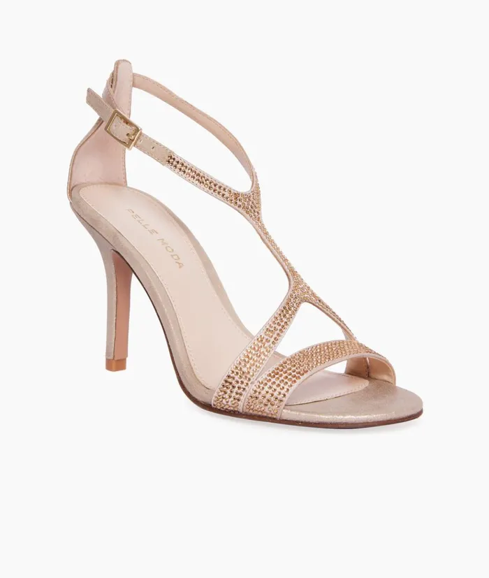 Pelle Moda Karisa High Heel 8211 Gold Platinum Gold SatinMetallic Suede Women High Heels Pelle Moda Karisa High Heel 8211 Gold Platinum Gold SatinMetallic Suede Women High Heels