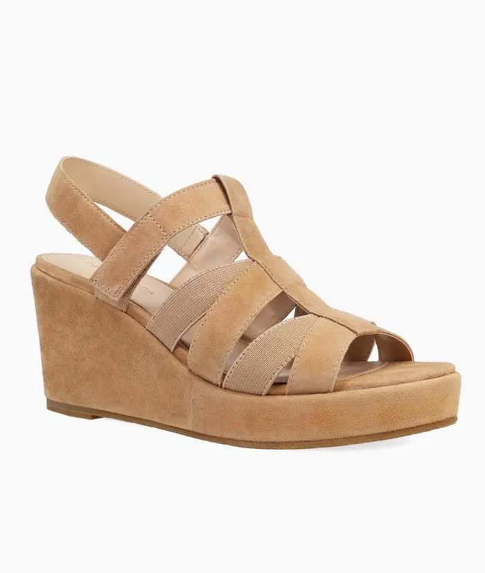 Pelle Moda Kym Wedge 8211 Latte Latte Kid Suede Women Wedges Pelle Moda Kym Wedge 8211 Latte Latte Kid Suede Women Wedges