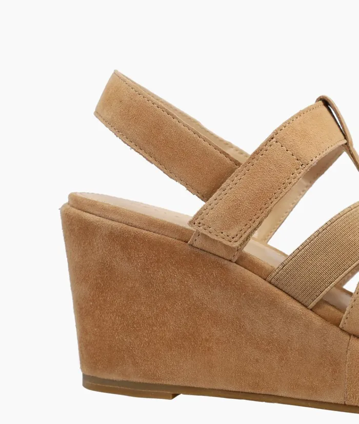 Pelle Moda Kym Wedge 8211 Latte Latte Kid Suede Women Wedges Pelle Moda Kym Wedge 8211 Latte Latte Kid Suede Women Wedges